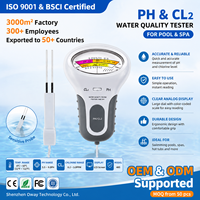 Medidor de Calidad del Agua para Piscinas PC102 para PH y Cloro CL2