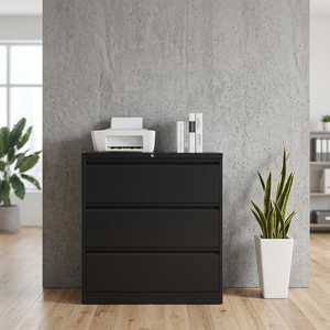 Wholesale Detachable Structure Space-saving Metal Low Cabinet Steel Office Storage Lateral <b>Drawer</b> Cabinet <b>File</b> with Key - Product Image 3