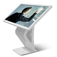 55 65 pouces Android Win10 OS tout en un PC kiosque d'affichage lcd interactif style K 4k lecteur de publicité intérieure kiosque à écran tactile