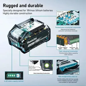 <span class=keywords><strong>Batterie</strong></span> au lithium rechargeable 18V6.0Ah Makita 18V BL1840 BL1830 BL1850 <span class=keywords><strong>BL1850B</strong></span> <span class=keywords><strong>Batterie</strong></span> d'outil Makita d'origine - Product Image 5