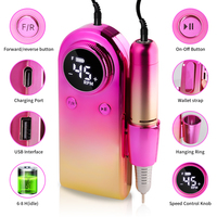 Machine de vernis à ongles Rechargeable Portable professionnelle 45000 tr/min outil de manucure et de pédicure