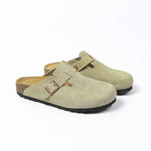 <span class=keywords><strong>Sabots</strong></span> Birkenstock personnalisés en daim pour l'été, mules à semelle épaisse et ferme, bout fermé, légères, à enfiler, avec logo, pour le quotidien - Product Image 4