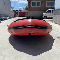 Chine 3.6M Hypalon Sport Cabine Cruiser Rigide Passager Aéroglisseur Canoë Bateau Gonflable Avec Moteur