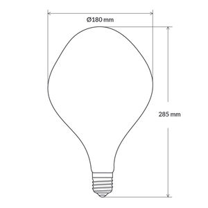 2100K oro E27 vite <span class=keywords><strong>Edison</strong></span> lampadina LED dimmerabile 4 WATT G150 G200 filamento a spirale ad alta luminanza ad alta efficienza energetica per uso magazzino - Product Image 6