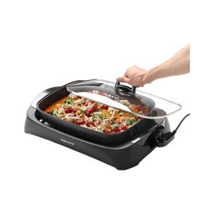 Parrilla Eléctrica AUX de 5L, Antiadherente, Sin Humo, con Recolector de Aceite Desmontable, Placa Ondulada, 1501W-2000W, Olla para Pescado a la Parrilla - Product Image 4