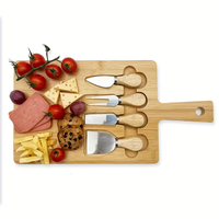 Houten kaasplank set op maat voor snacks, afternoon tea, desserts, kaas, ontbijt, fruitplateau, bamboe kaasplank set