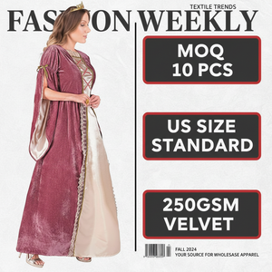 Déguisements d'Halloween Robe de Bal Rétro Costumes Nobles Femmes Adultes du Moyen Âge pour Fête - Product Image 1