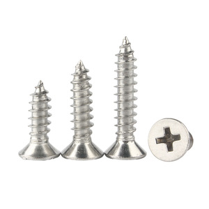 Tornillos autorroscantes Phillips de acero inoxidable 304 Huashun Hardware, con cabeza avellanada, M1 M2 M3 M4 M5 M6 M8 para madera - Product Image 1
