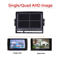 Epark-Monitor de coche con imagen cuádruple de 7 pulgadas, sistema de visión trasera DVR incorporado, pantalla LCD TFT para camión, Tractor y autobús