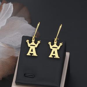 Pendientes Colgantes de Latón de Alta Calidad con Letras JXX, Bañados en Oro de 24K, Estilo Clásico, Venta al por Mayor Personalizada para Kiribati - Product Image 5