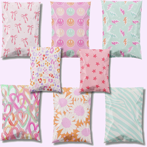 Premium Thick Waterproof Courier Bags Pink Virgin Material Colorful Packing Bags for Clothing Business - Product Image 1