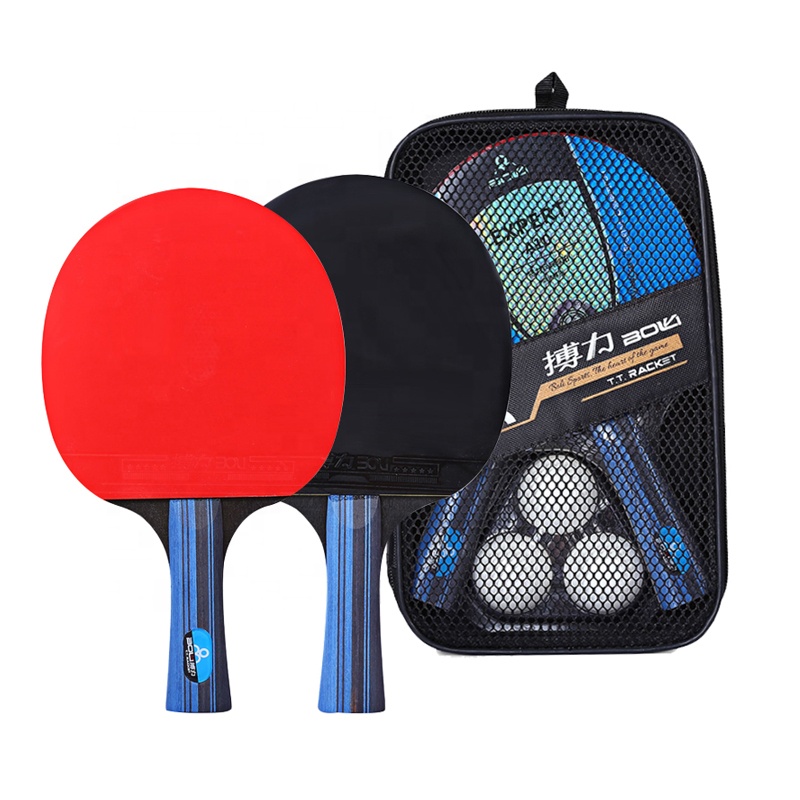 Boli A Pair Custom Professional Ping Pong Bat Set 3-звездочные ракетки для настольного тенниса ракетки Penhold для настольного тенниса