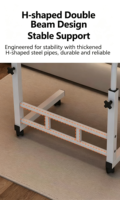 Table de chevet mobile et réglable en hauteur, bureau simple pour chambre et usage domestique, bureau d'étude pour dortoir étudiant