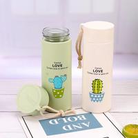 Botella de agua de doble pared con aislamiento de temperatura comercial, venta al por mayor, vidrio de borosilicato, termo Led inteligente, moda bonita