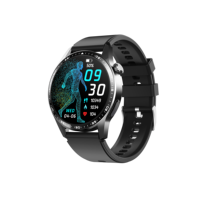 Montre connectée F60, écran IPS, bracelet en acier inoxydable, suivi de la température corporelle, de l'oxygène sanguin, du fitness, du sommeil, IP67, e-mail