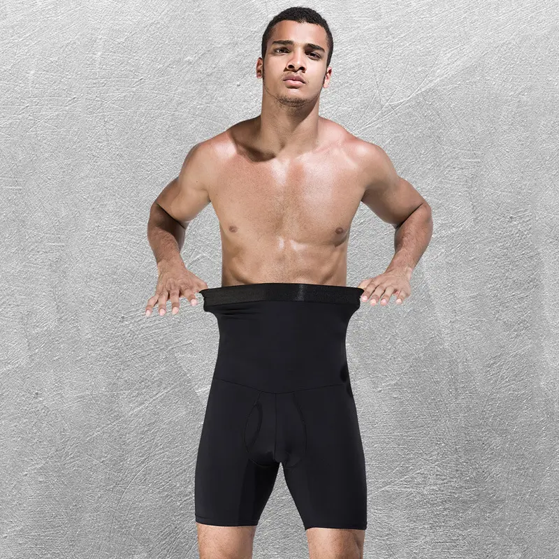 Herren Slimming Body Shaper Fitness Unterwäsche High Waist Tummy Control Shape wear Shorts