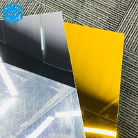 Xintao usine vente en gros 1mm 4ft * 8ft or recyclé acrylique miroir feuille d'or
