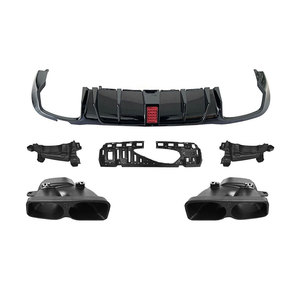 ลิปกระจายกลิ่นด้านหลังพร้อมปลายท่อไอเสียสำหรับ Mercedes Benz W213 <span class=keywords><strong>E</strong></span> <span class=keywords><strong>Class</strong></span> 16-20/21-23อัพเกรดเป็น BBS Style diffuser - Product Image 1
