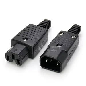 Power Plug IEC 320 C15コネクタRewireable 250V 10A IEC320 3 Prong Female