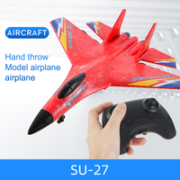 2.4G Boîte Colorée 2 Canaux Télécommande Planeur RC Avion Radiocommandé Jouet en Mousse Extérieur SU 27 Enfants Adultes 24 pièces