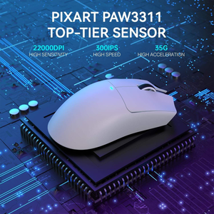 <span class=keywords><strong>Mouse</strong></span> <span class=keywords><strong>da</strong></span> Gaming Wireless RGB Attack Shark X11 100% Originale con Dock di Ricarica, Leggero 22K DPI PAW3311 Tri-Mode per E-sports - Product Image 5