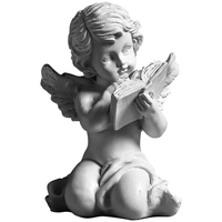 Figura de Ángel de Resina para Lectura, Mini Escultura Creativa para Sala de Estar, Adorno Decorativo para Escritorio del Hogar