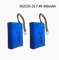 Batería de Polímero de Litio de Larga Duración 2S 3S 7.4V 400mAh con Placa de Protección PCM Integrada para Dispositivos Electrónicos Portátiles