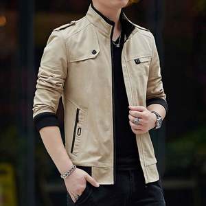 Chaqueta de Algodón Resistente a las Manchas Santicsu de Moda al por Mayor con Otras Telas Transpirables, Chaquetas para Hombre, Abrigo Corto, Ropa de Primavera - Product Image 2