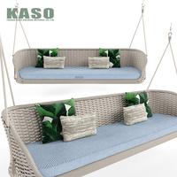 Mobilier de jour en osier pour chambre à coucher, porche, Patio de jardin extérieur et plage ronde, canapé adulte, chaise suspendue, lit