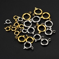 Offre Spéciale – Fermoir à ressort en acier inoxydable plaqué or 18 carats PVD, résistant au ternissement, pour bracelets, colliers et fabrication de bijoux DIY