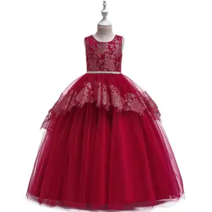 2020 çocuk giyim boncuklu pettiskirts dressskirt önlük kızlar akşam frocks prenses cos elbise l. a. Kız