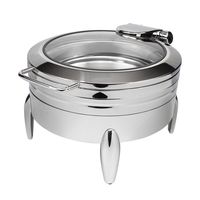 Nouveau réchaud électrique rond en acier inoxydable pour hôtel, restaurant, traiteur, buffet