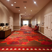 Tapis de couloir d'hôtel en nylon antidérapant, fabriqué à la machine, jacquard, lavable, antibactérien, imprimé, personnalisé, tapis de salle de banquet