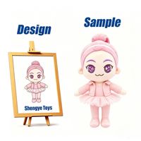 Shengye, fabricant professionnel, poupée en peluche personnalisée de danseuse de ballet rose pour souvenir de théâtre