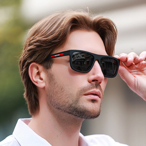 Retro <b>Square</b> <b>Sunglasses</b> Men Polarized UV400 Full Rim Driving Anti Glare P1923 - Product Image 2