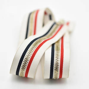 Haute qualité 5 # dentelle Y dents fermeture à glissière vers le bas veste haut accessoires fermeture à glissière à extrémité ouverte fermeture à glissière en métal autobloquante - Product Image 4