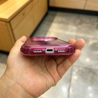 Coques de téléphone transparentes et élégantes pour iPhone 18 17 16 15 14 13 12 11 Pro Max, design robuste 3-en-1, protection renforcée avec paillettes brillantes