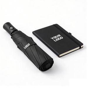 Parapluie publicitaire personnalisé avec logo, vente en gros du fabricant, cadeau d'affaires, parapluie anti-UV, coupe-vent, pliable, automatique, avec pochette - Product Image 1