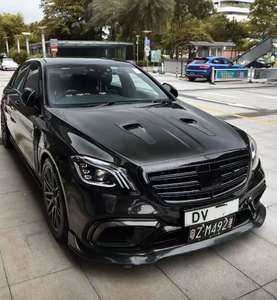 Kit carrosserie pour Mercedes-Benz Classe S W222 S63 S65, style Brbs, lèvre avant en fibre de carbone, diffuseur arrière, spoiler - Product Image 4