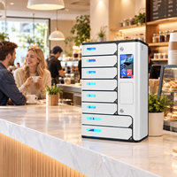 Y2Power UVC Premium, casier intelligent sécurisé à écran tactile à 8 compartiments, station de charge de téléphone avec 2 compartiments plus grands pour iPad