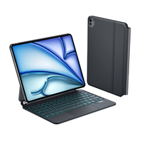 Nueva Funda con Teclado Magnético Magic Scissor para iPad Air 11" M4/M3/M2 con Retroiluminación de 7 Colores y Super Protección