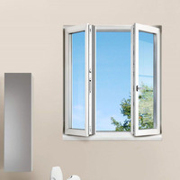Ventanas Abatibles de Estilo Europeo Vanguard Solutions, Ventana de Aluminio con Mosquitera, Doble Acristalamiento