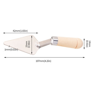 سكين الطلاء سكين الفولاذ المقاوم للصدأ ملعقة لوحة سكين الاكريليك غواش الطلاء مكشط اللون خلط مكشط الباستيل النفط للفنانين - Product Image 5