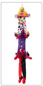 <span class=keywords><strong>Divertido</strong></span> Payaso de Halloween que Cabe en los Hombros, Decoración de Terror, Accesorios Eléctricos Luminosos con Efectos de Sonido Aterrador - Product Image 4