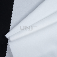 Entoilage thermocollant en polyester 100% tissé sergé à double point, personnalisé en gros