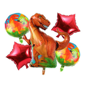 Dessin animé Offre Spéciale gonflable dinosaure feuille ballon Jungle Safari thème pour enfant garçon joyeux <span class=keywords><strong>anniversaire</strong></span> fête - Product Image 6