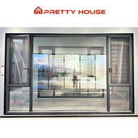 Maison sur mesure insonorisée double vitrage aluminium fenêtres inclinables et tournantes pour maisons