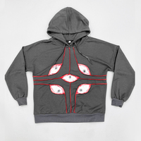 Sweat à capuche unisexe surdimensionné en coton 100% 480 g/m², personnalisé OEM, avec broderie unie et teinte unie, style français