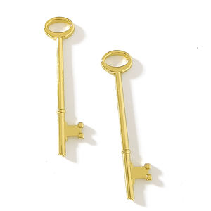 Cadeau personnalisé brillant or 3d squelette clés ornements hôtel souvenir magique forme de clé porte-clés hôtel Llavero pour cadeau - Product Image 3