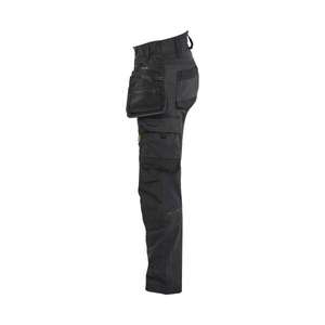 BLAKLADER - 717011499999D23 Pantalones artesanos de mujer en 2 vías elásticos Negro/Negro-PANTALÓN DE TRABAJO EAN 7330509952627 - Product Image 4